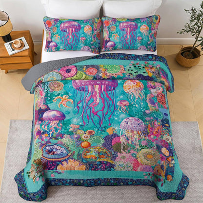 Shineful All Season Quilt 3-Piece Set Underwater Dream