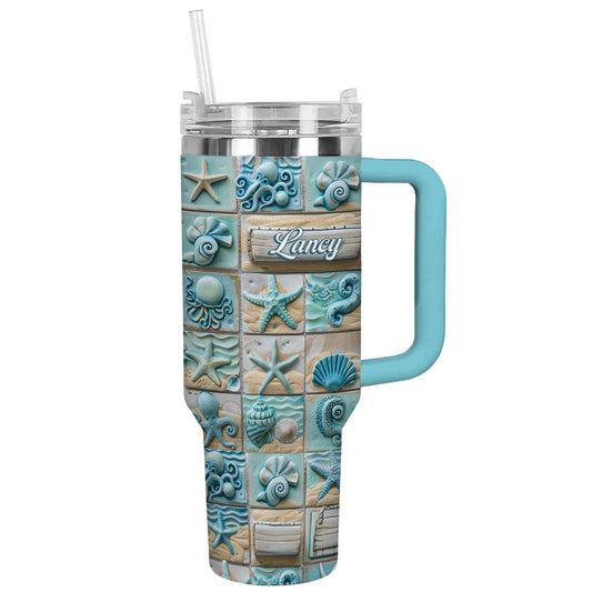 Shineful Tumbler Mermaid Treasure Personalized