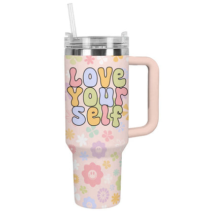 Groovy 40 Oz Shineful™ Tumbler Love Your Self Nl09 Pink 40Oz