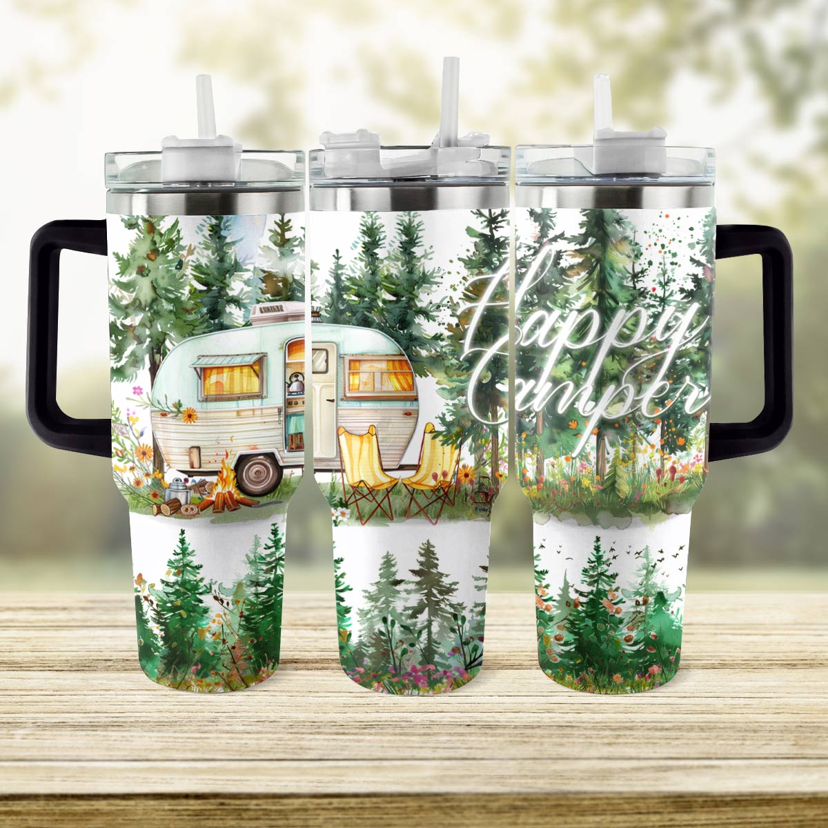 Shineful Tumbler Happy Camper