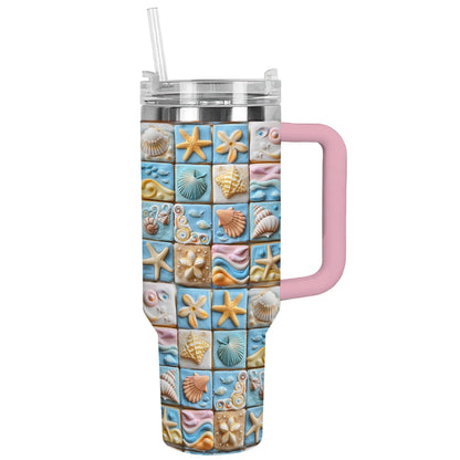 Shineful Glossy Tumbler Ocean Mosaic