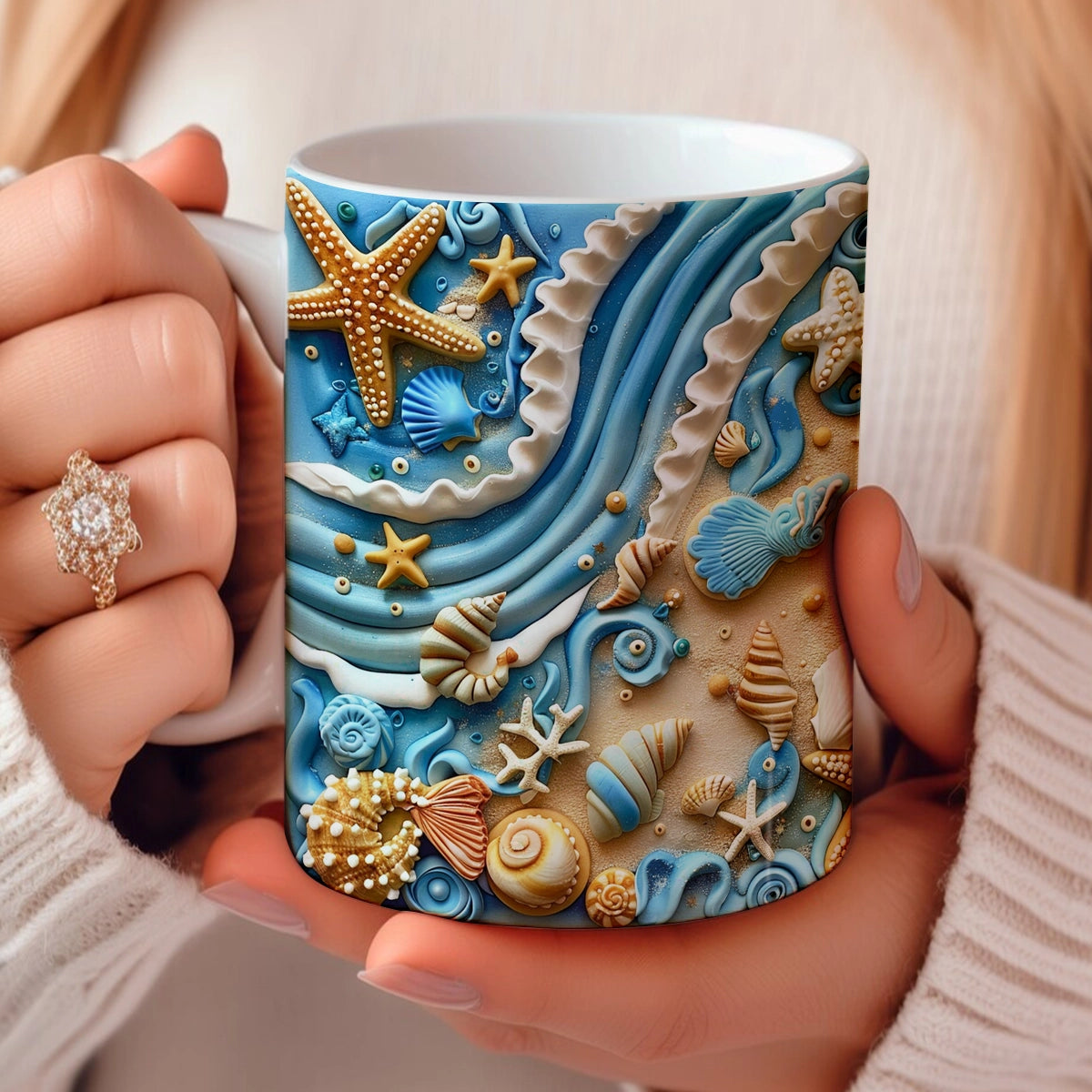 Shineful Ceramic Mug Seashore Splendor