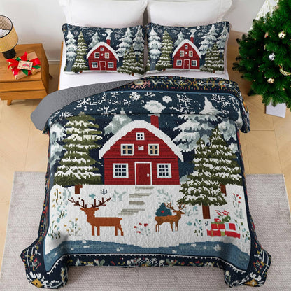 Shineful All Season Quilt 3-Piece Set Cozy Cabin