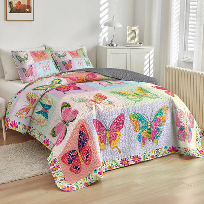 Shineful All Season Quilt 3-teiliges Set - Butterfly Dreams 