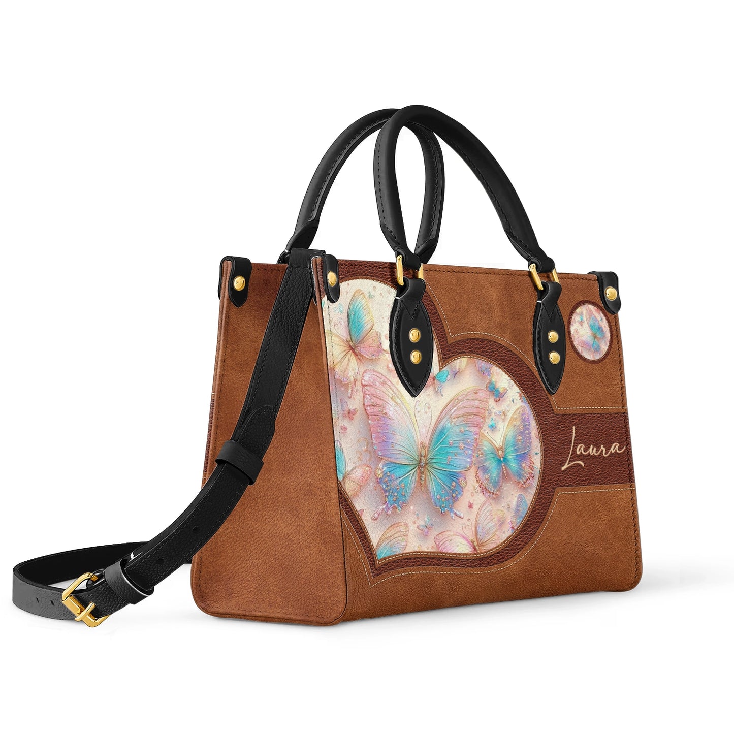 Shineful Leather Bag Personalized Butterfly Fluttering Fantasy