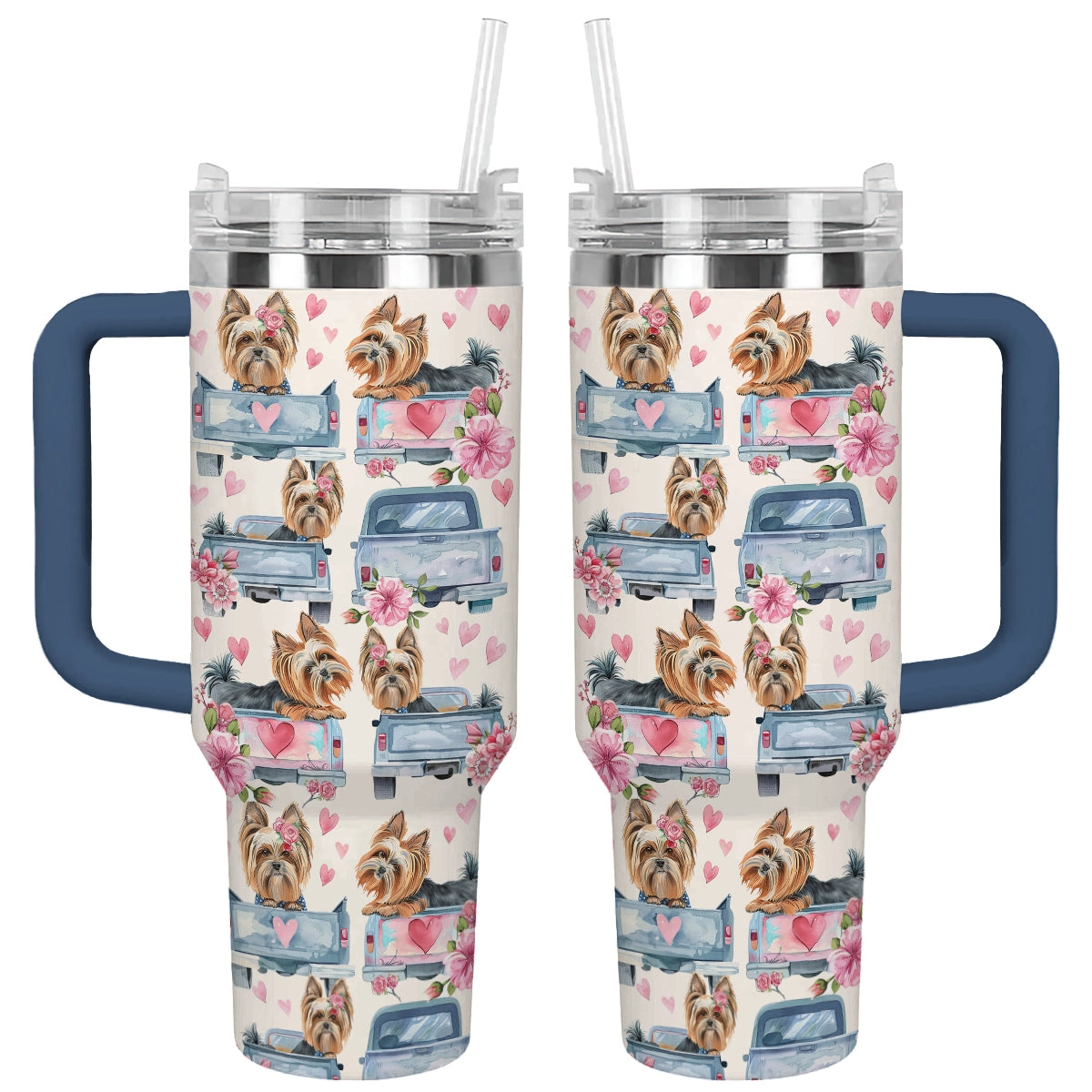 Aventure en camion Yorkie Shineful Tumbler