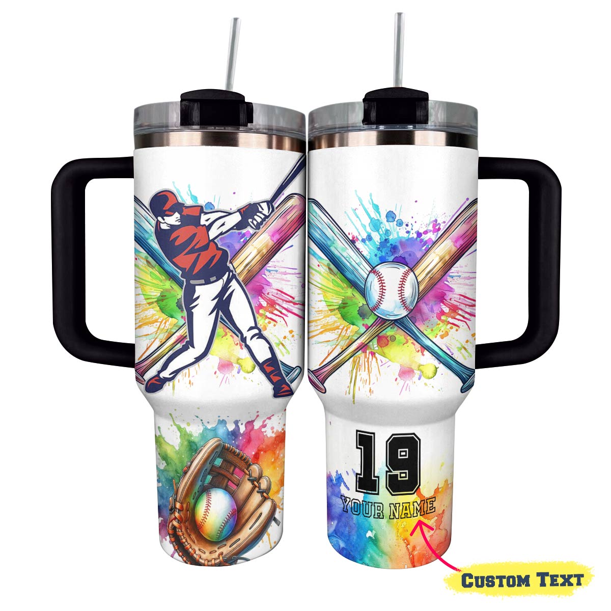 Shineful Tumbler Personalized Baseball 2