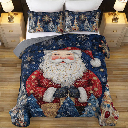 Shineful All Season Quilt 3-Piece Set Santa Dreams