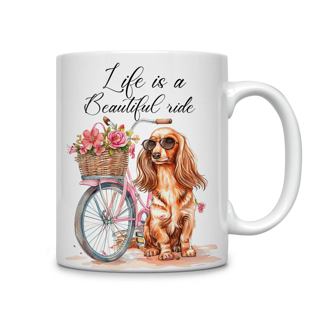 Shineful Ceramic Mug Dachshund Charming Journey