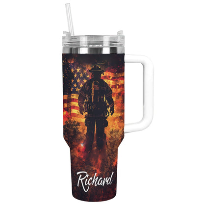 Shineful Tumbler Personalized Pride Firefighter