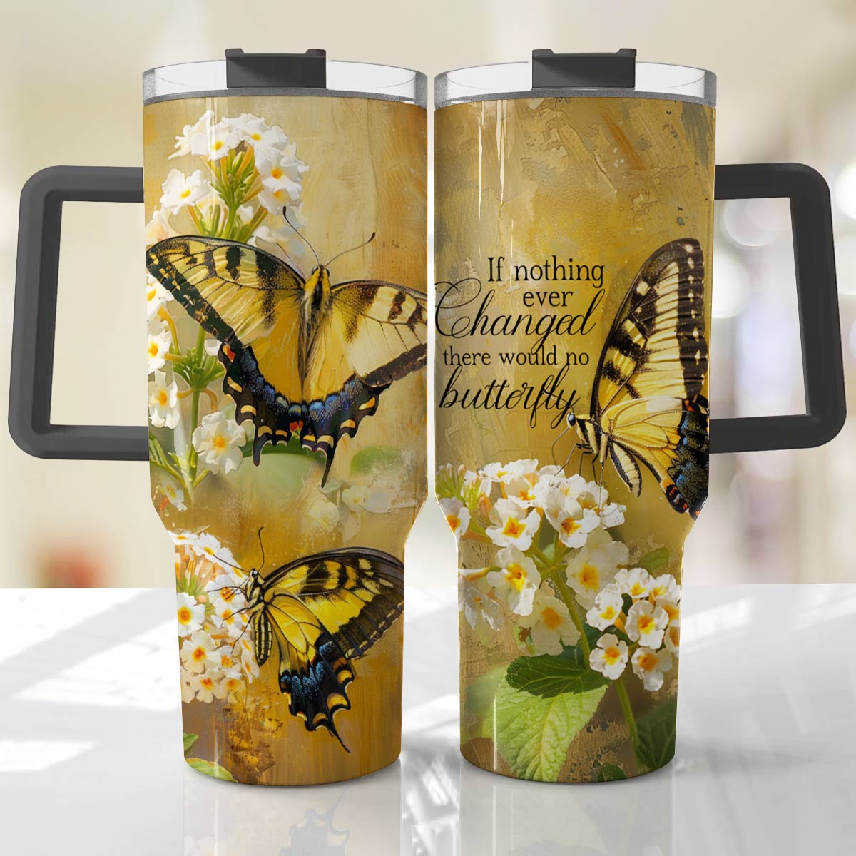 Citation sur le papillon Shineful Tumbler