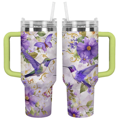 Shineful Tumbler Garden Whispers Hummingbird