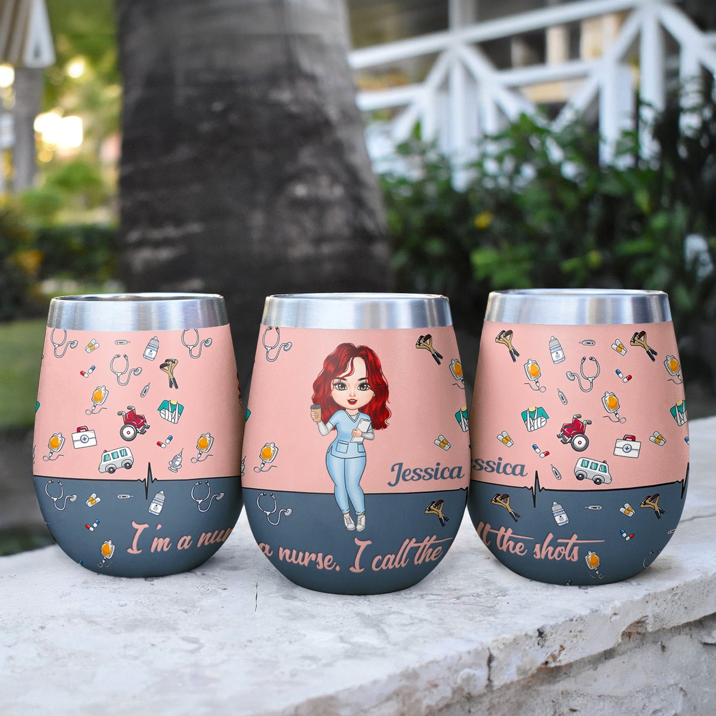 Shineful She Believed She Could So She Did Personalized Wine Tumbler