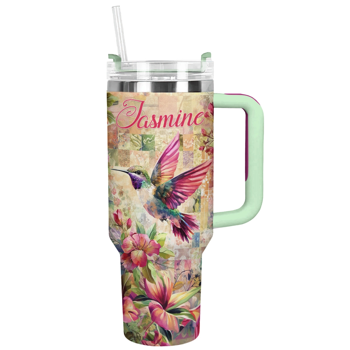 Shineful Tumbler Personalized Hummingbird Bliss