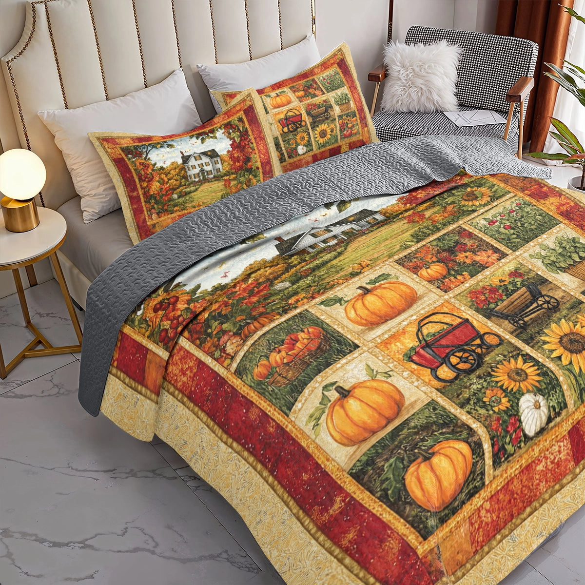 Shineful All Season Quilt 3-teiliges Set Autumn Beautiful