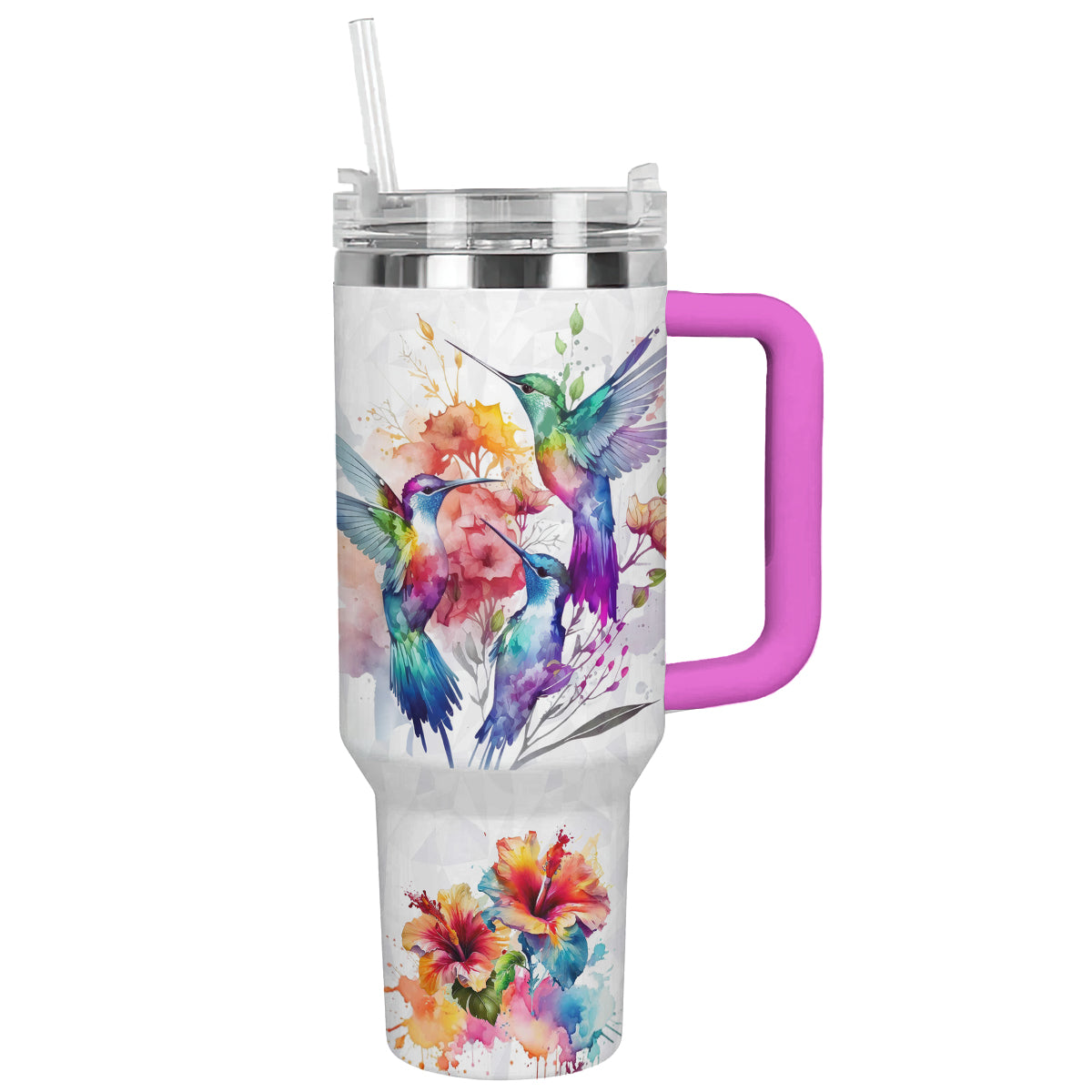 Shineful Tumbler Hummingbird Watercolor