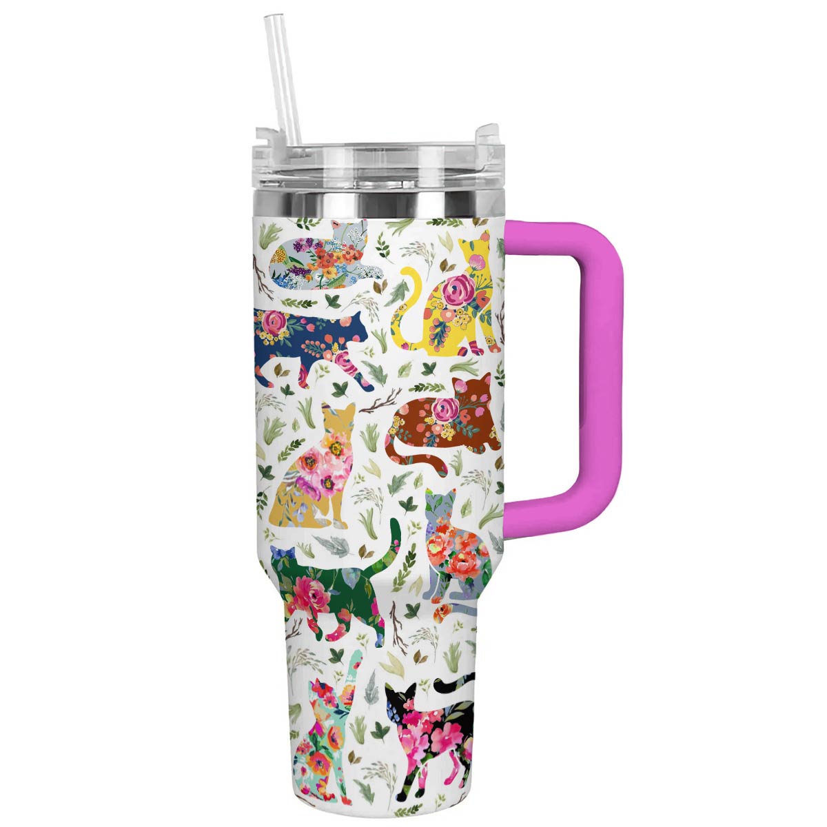 Shineful Tumbler Cat Floral