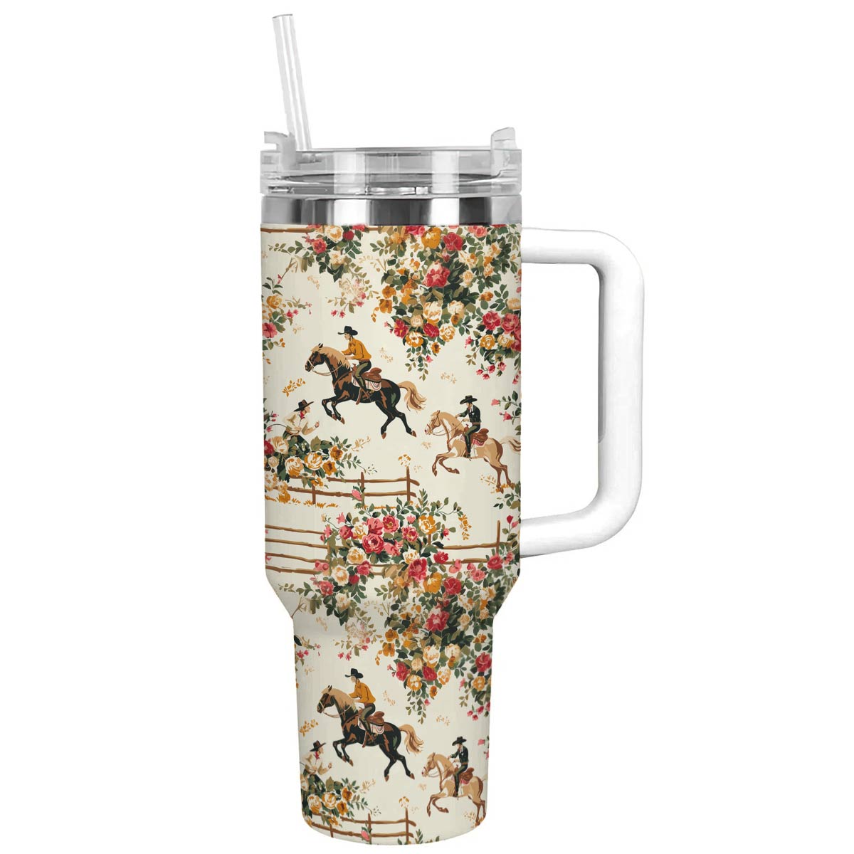 Glänzender Becher Floral Canter