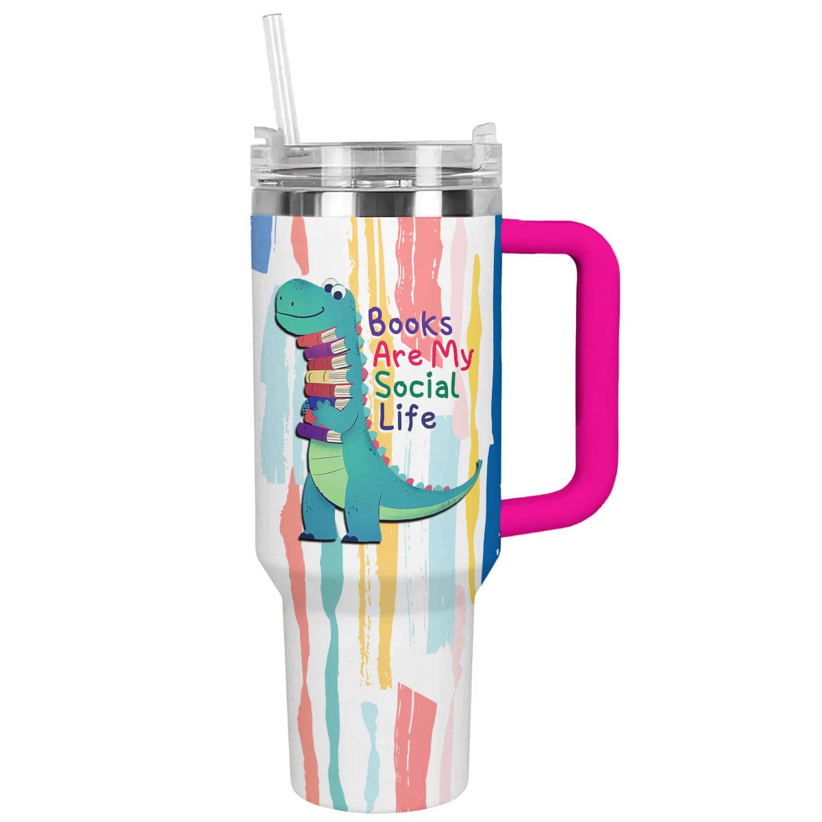 Reading Shineful™ Tumbler Dinosaur Nl09 Hot Pink 40Oz