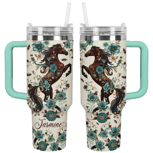 Shineful Tumbler Personalized Horse Equine Elegance