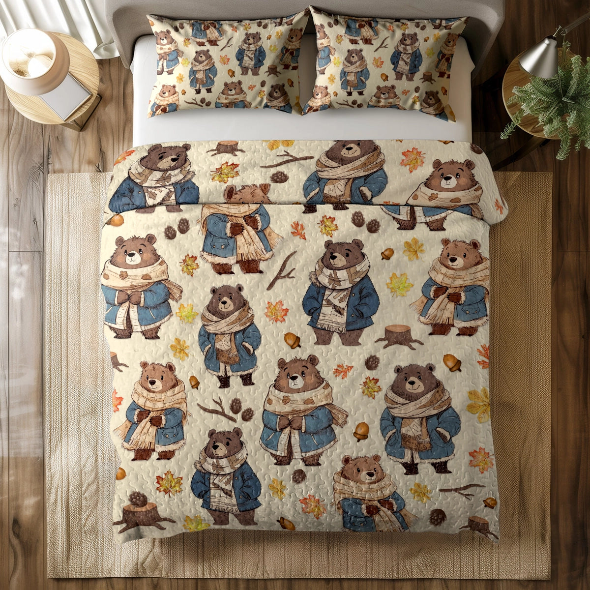 Shineful All Season Quilt 3-Piece Set - Snuggle Bear