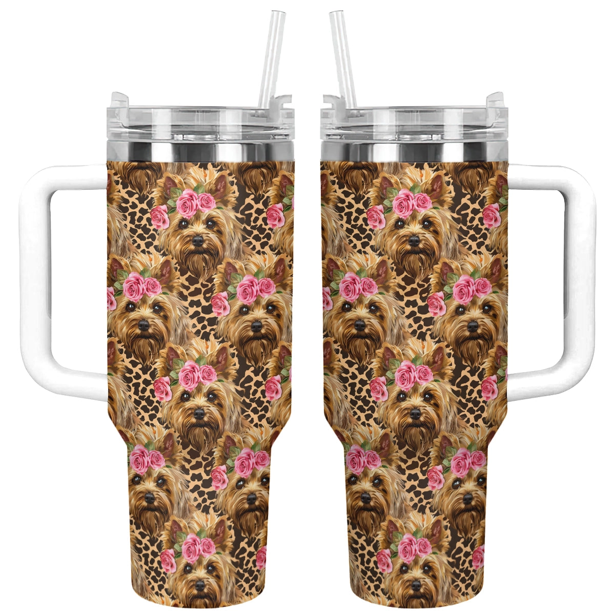 Shineful Tumbler Yorkie Rose Charming