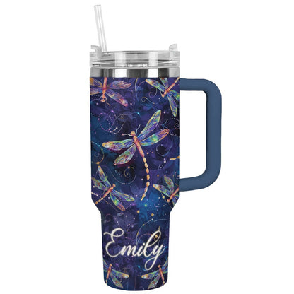 Shineful Tumbler Personalized Dragonfly