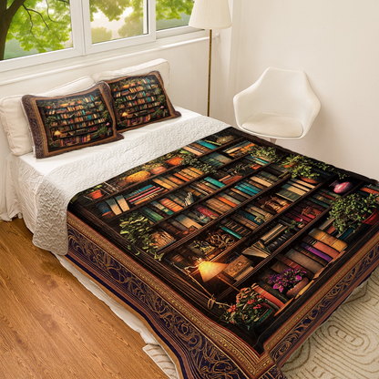 Shineful All Season Quilt 3-teiliges Set - Book Nook