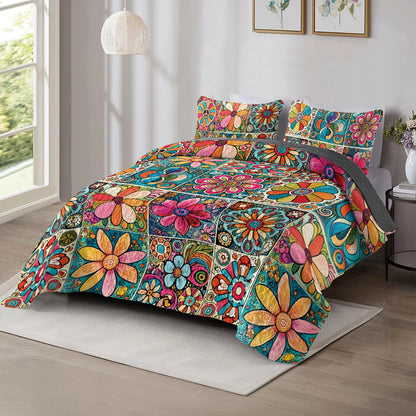 Shineful All Season Quilt 3-Piece Set - Hippie Dream