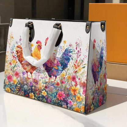 Shineful Leather Bag Springtime Rooster