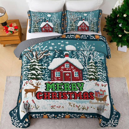 Shineful All Season Quilt 3-Piece Set Holiday Lodge