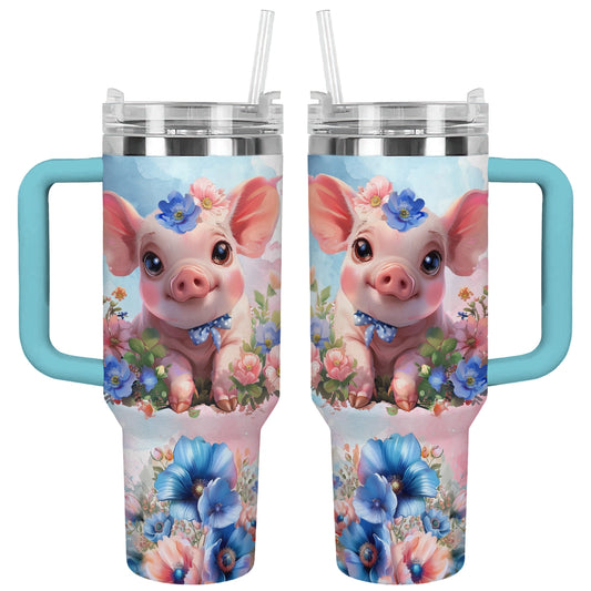 Shineful Tumbler Piglet Bluebell