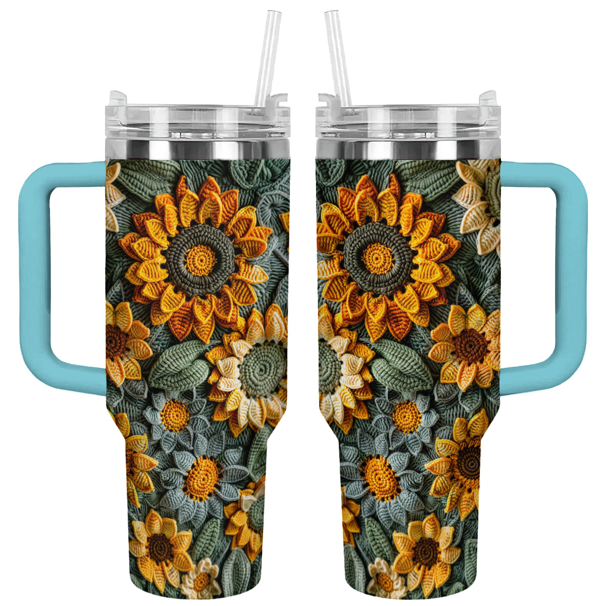 Shineful Tumbler Sunflower Crochet Delight