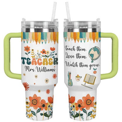 Shineful Tumbler Floral Teacher Appreciation