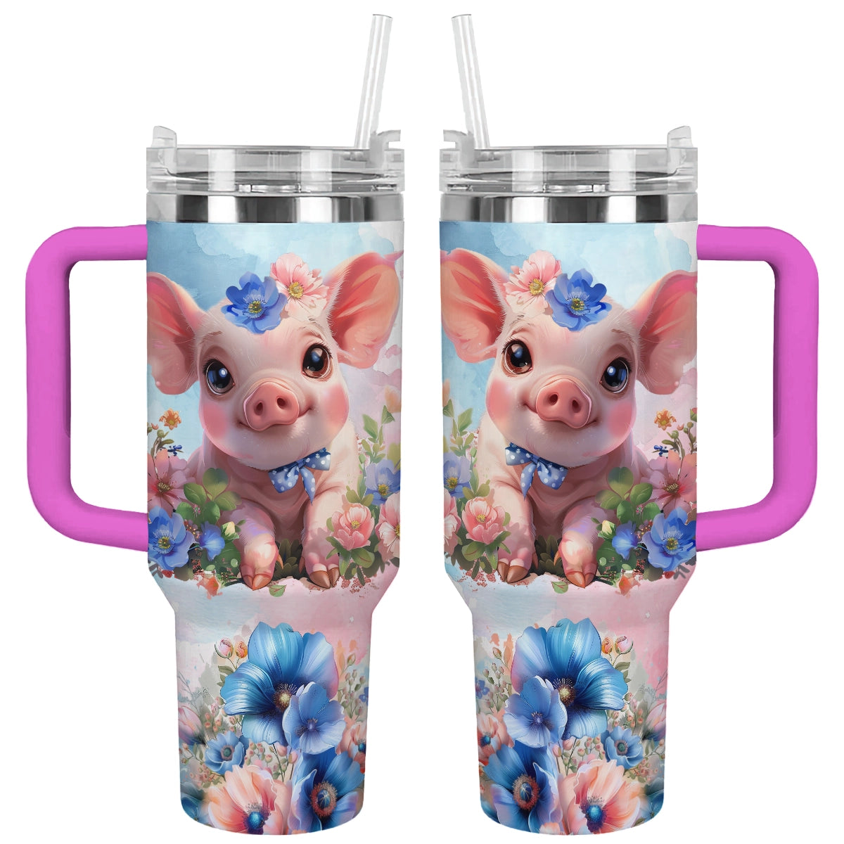 Shineful Tumbler Piglet Bluebell