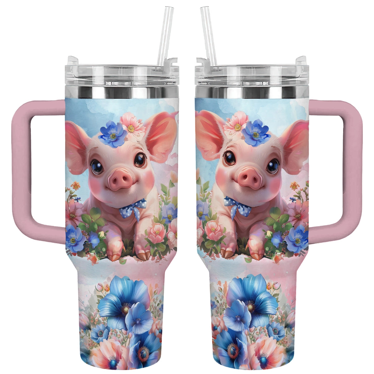 Shineful Tumbler Piglet Bluebell