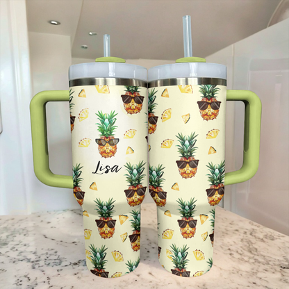 Shineful Tumbler Personalized Pinepapple Lover Lovely