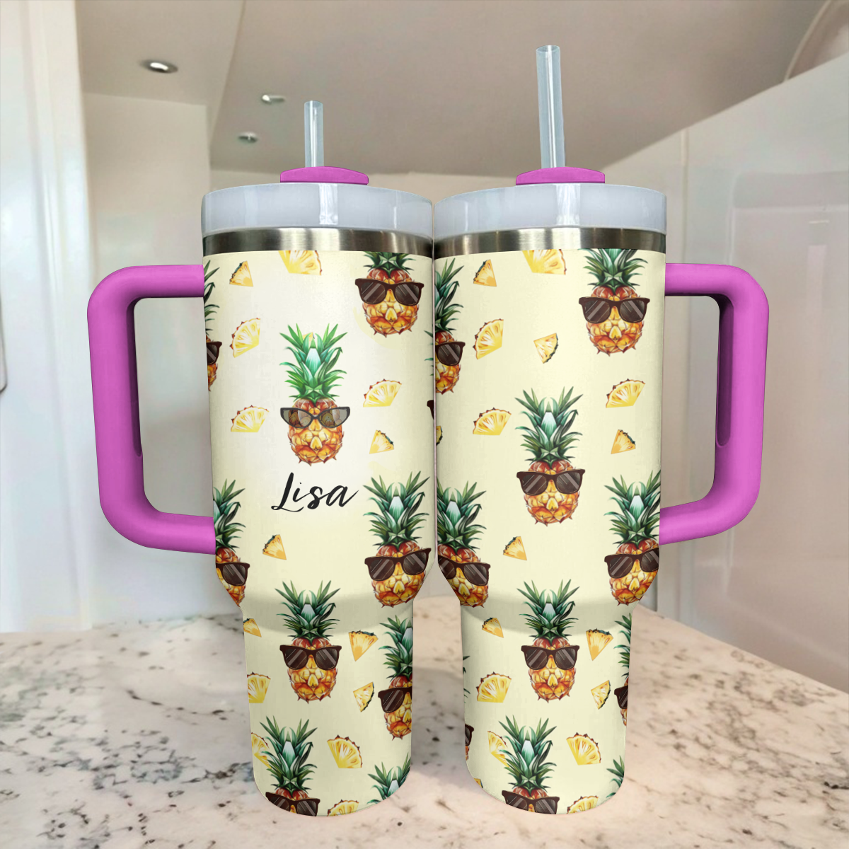 Shineful Tumbler Personalized Pinepapple Lover Lovely