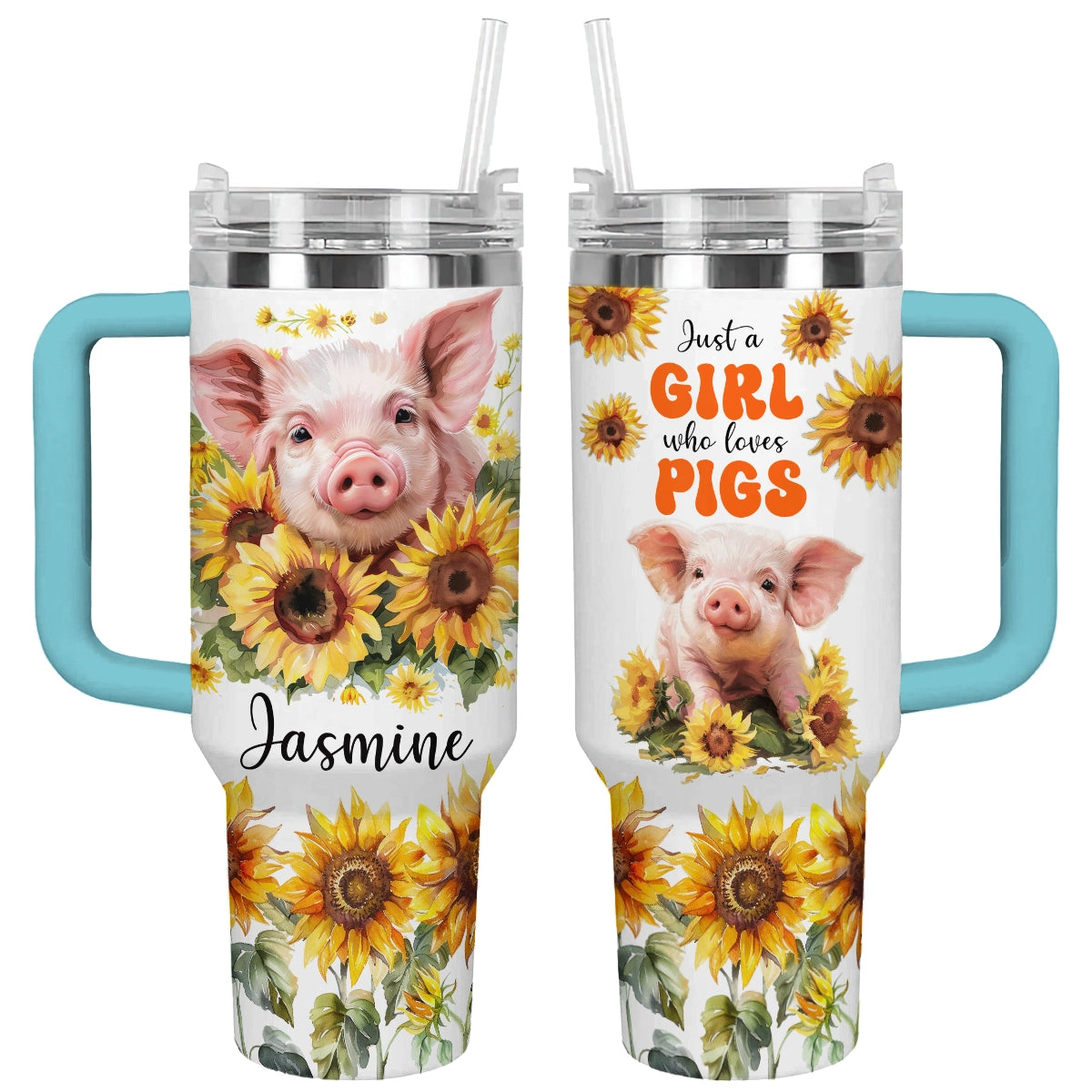 Shineful Tumbler Sunflower Piglet Charm