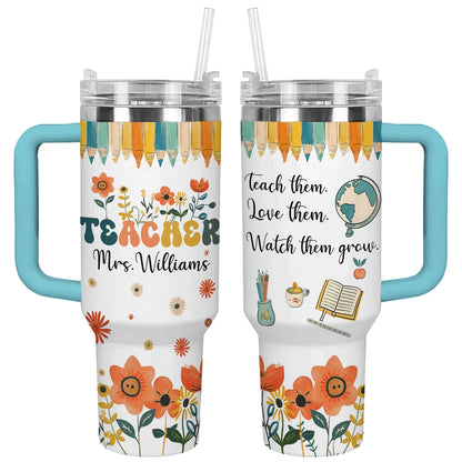 Shineful Tumbler Floral Teacher Appreciation