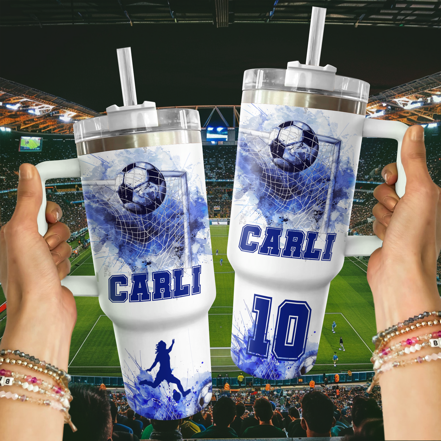 But de football personnalisé Shineful Tumbler