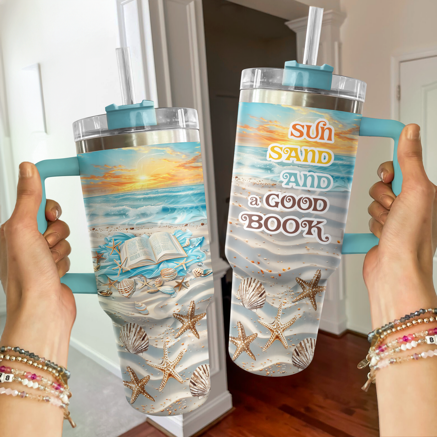 Shiny Tumbler Sunset Beach liest