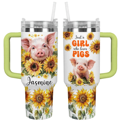 Shineful Tumbler Sunflower Piglet Charm