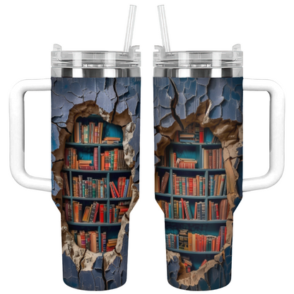 Shineful Tumbler BookGem Wall Portal Book Lovers KL30