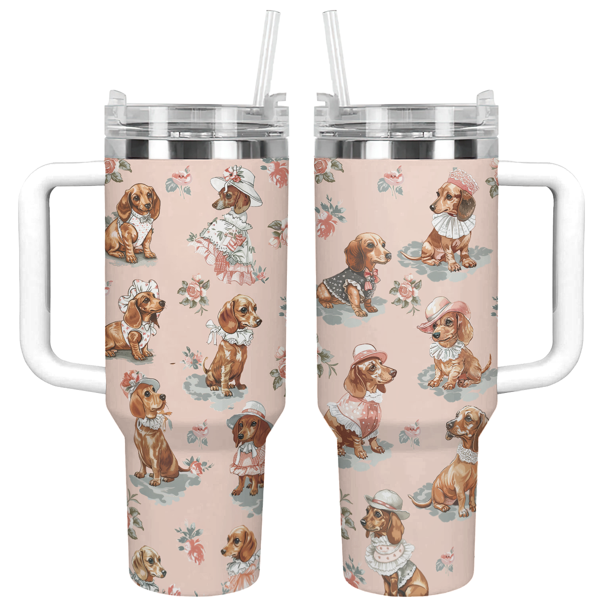 Shineful Tumbler Elegant Nineties Dachshunds