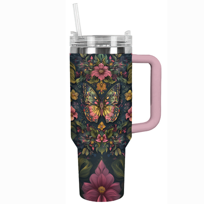 Shineful Tumbler Elegant Butterfly Blossom