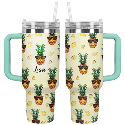 Shineful Tumbler Personalized Pinepapple Lover Lovely