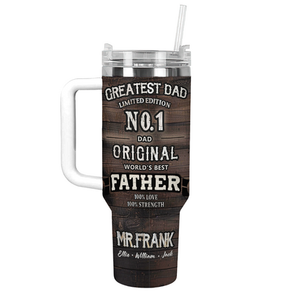 Shineful Personalized Tumbler The Greatest Dad