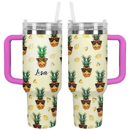 Shineful Tumbler Personalized Pinepapple Lover Lovely