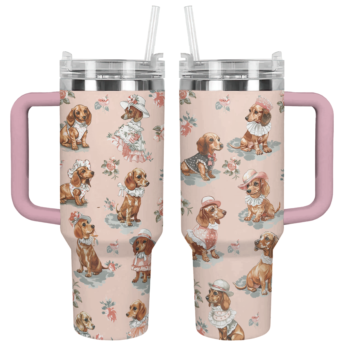 Shineful Tumbler Elegant Nineties Dachshunds